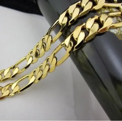

Thick Yellow Gold Cuban Link Chain Necklace Stainless Steel 23.6" 10mm Colorfast Unconditional Lifetime Replacement Guarantee