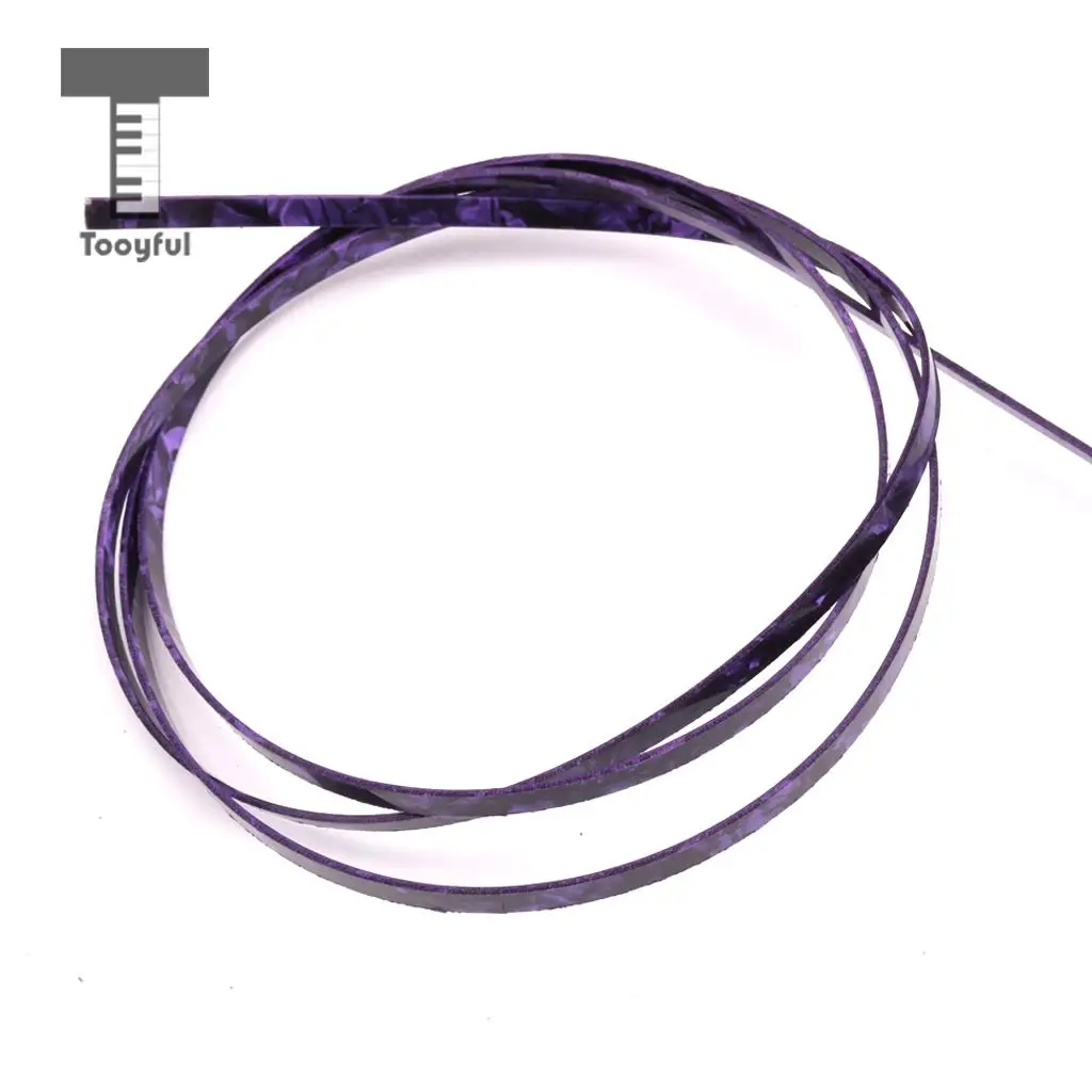 Tooyful Purple Celluloid Guitar Binding Purfling Strip for Luthiers 1620x6x1.5mm