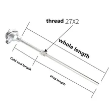 100-500 мм высокотемпературная термопара k-тип Температурный уровень SS20 термопары Датчик температуры измерительные приборы