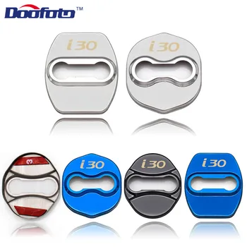 

Doofoto Car Accessories Interior Sticker Fit For Hyundai I30 IX25 For Kia Ceed Auto Door Lock Protective Cover Emblems Promotion
