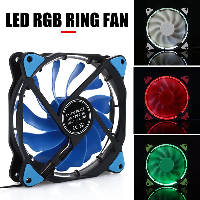 

Lighting CPU Computer Fan Desktop LED Computer Case Fan DIY Colorful Radiator Fan Game Player
