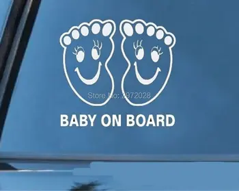 

10 x Newest Design Baby In Car Reflective Creative Auto Decal Cartoon Car Sticker Bumper Body Decal Creative Pattern Vinyl