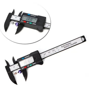

2018 100mm LCD Digital Electronic Carbon Fiber Vernier Caliper Gauge Micrometer Measuring Stone Bead Gem Jewelry Tool