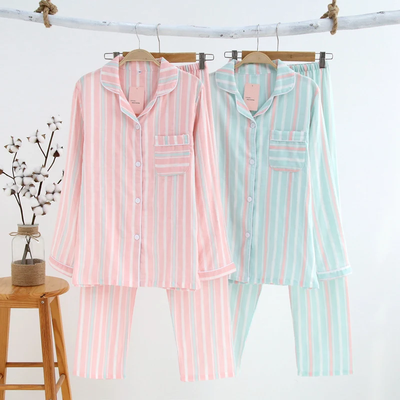 women spring cotton sleepwear sets (1)