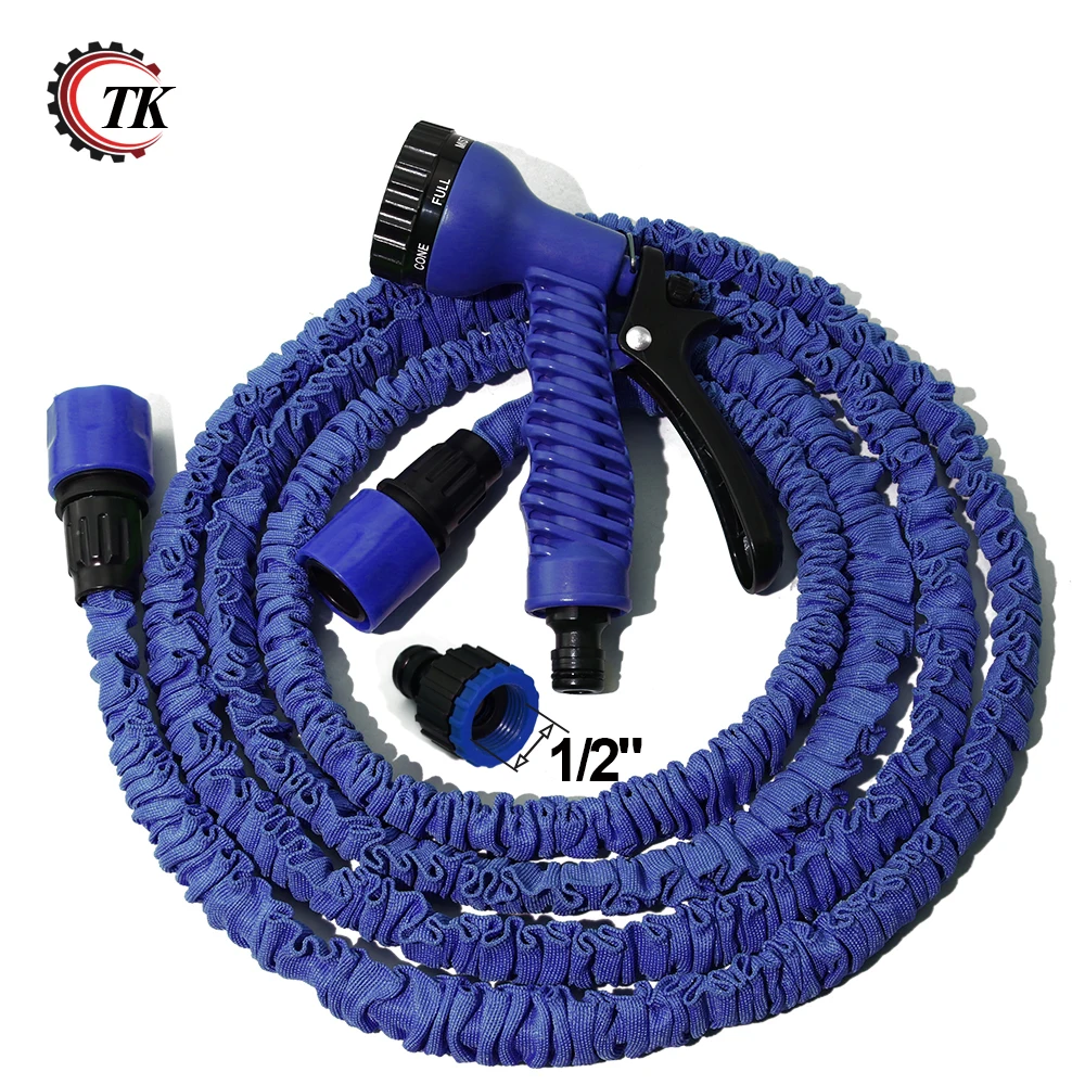 25FT Expandable Magic Flexible Garden Water Hose For Car Hose Pipe