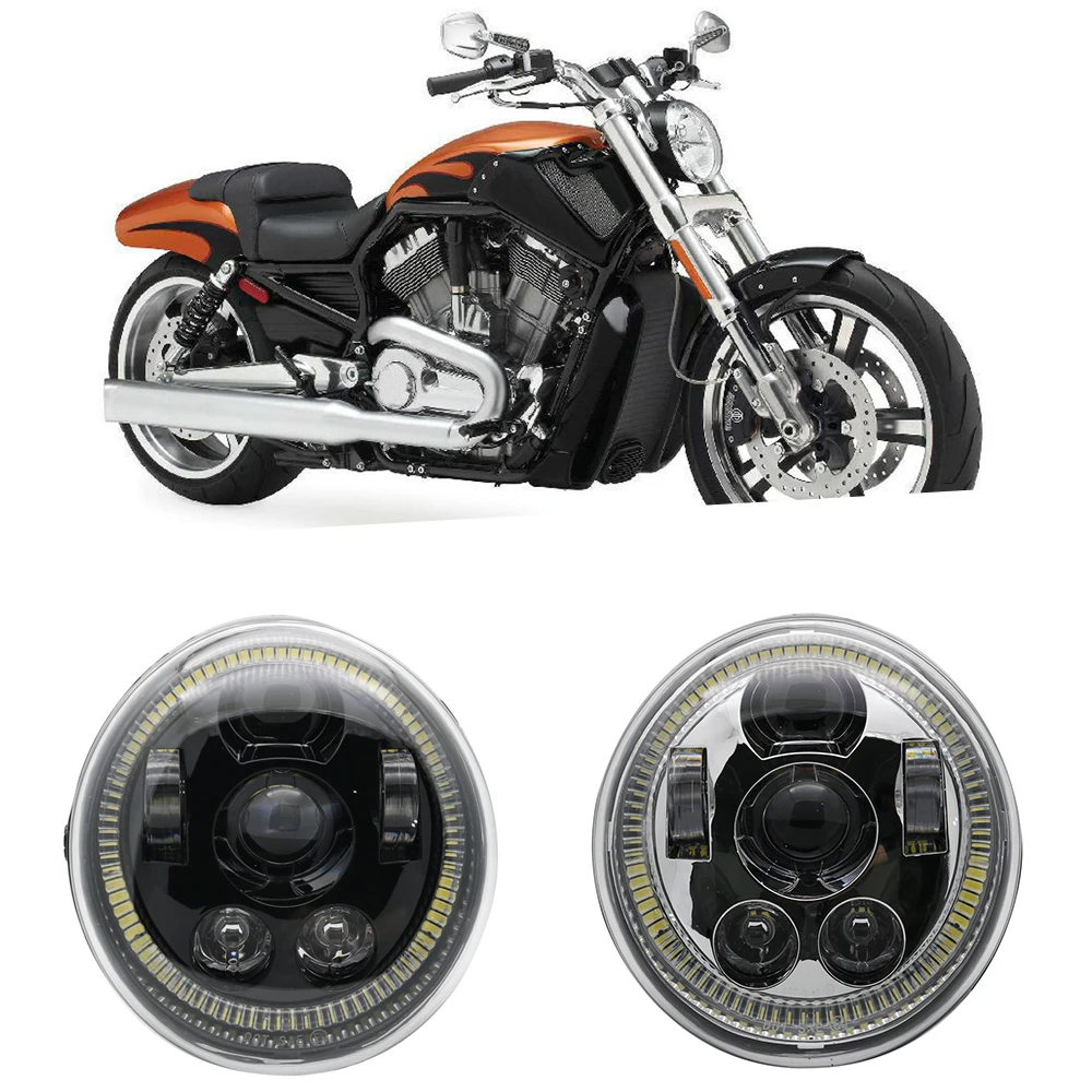 Фара мотоцикла V стержень светодиодный фонарь для Harley VROD Rod VRSCF VRSC VRSCR 2002 2017| |