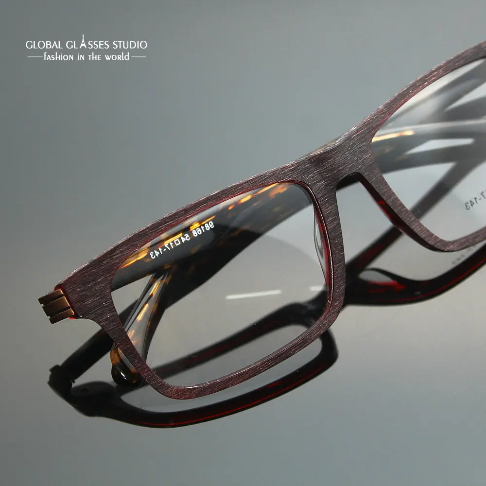 

Free Shipping Eyeglass Frames Vintage Men Designer Eyewear Frame Optical Eye Glasses Frame can match phototropic lenses 98168