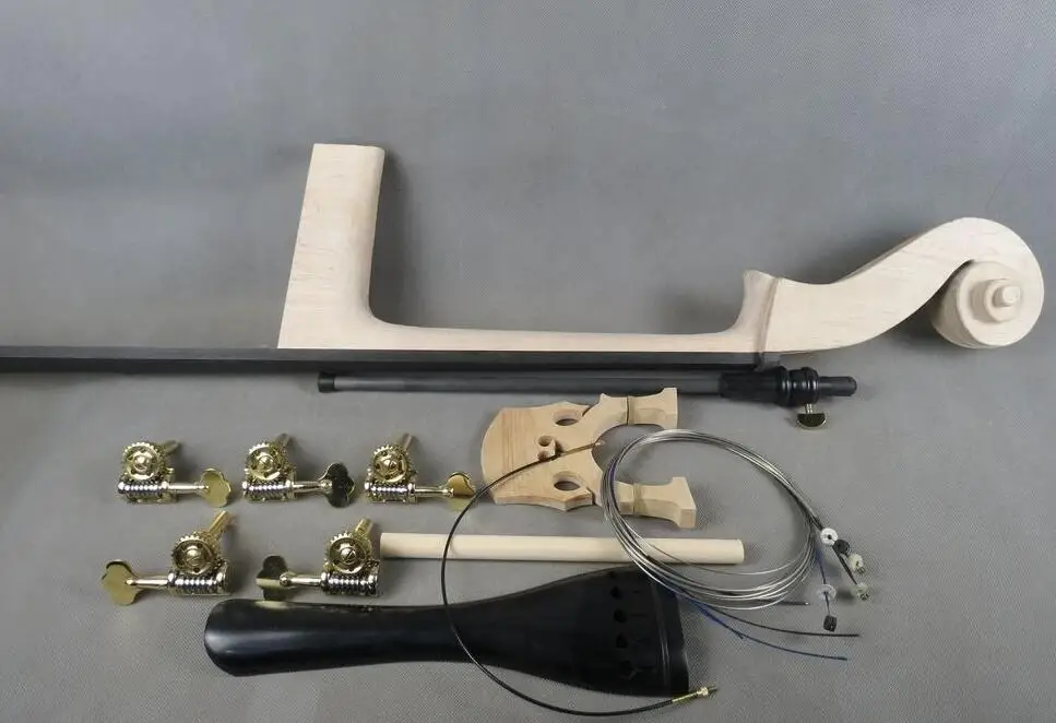 5 strings 3/4 Upright Bass partneck,fingerboard,bridge,tailpiece,pegs