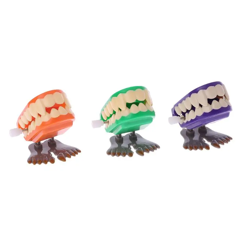 

Clockwork Jumping Denture Educational Mechanical Toys Halloween Prank Decoration Oct20-A