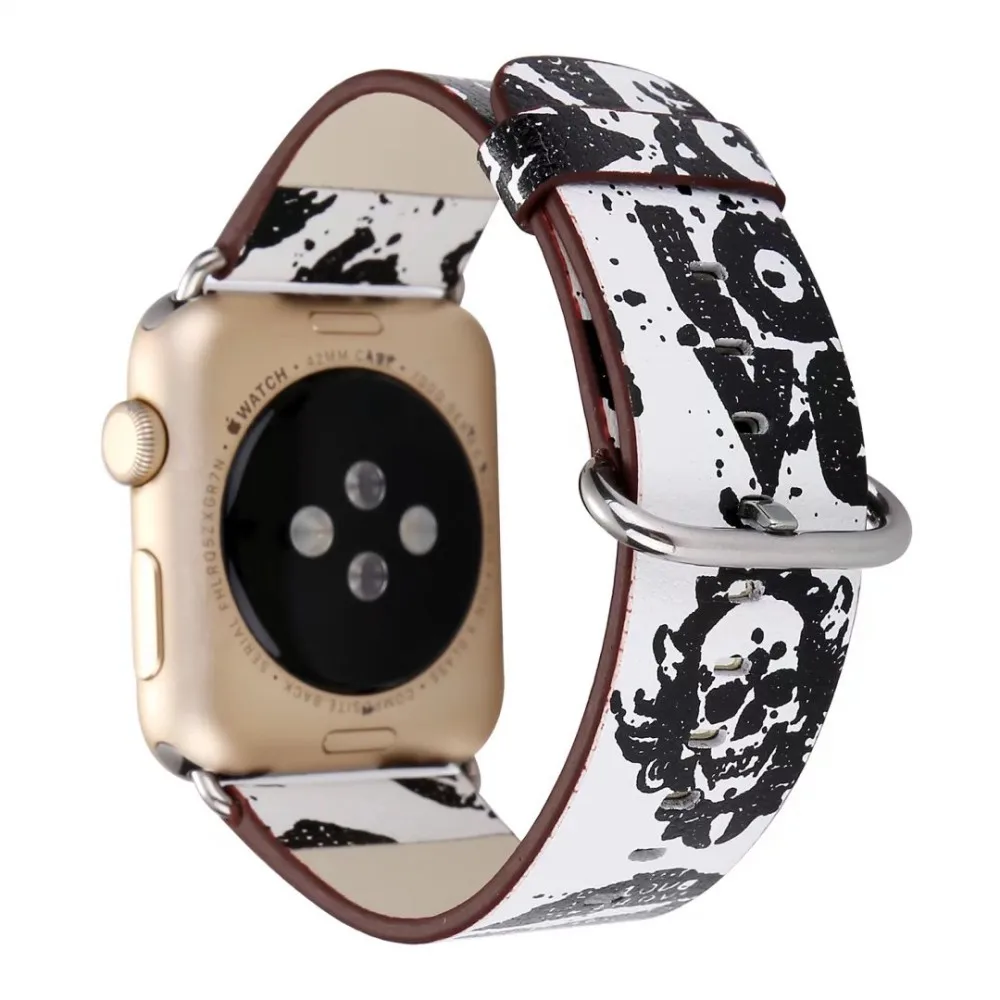 Кожаный ремешок для часов Apple Watch 44 мм 42 40 38 сменные ремешки iWatch Series 1 2 3 4 5|Ремешки