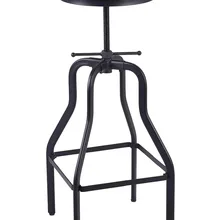 Винтажный барный стул круглый поворотный деревянный стул и Металлический регулируемый по высоте промышленный вид поворотные барные стулья