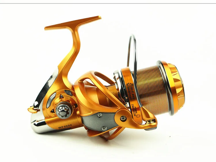 Molinete de Pesca de Fibra de Carbono Fio de Metal Yumoshi Carpa Longo Fundição Reel Pesca Copo Balancim 3 Tipos 10bb Wf4000-9000 5.1: 1 19 Esporte e Lazer