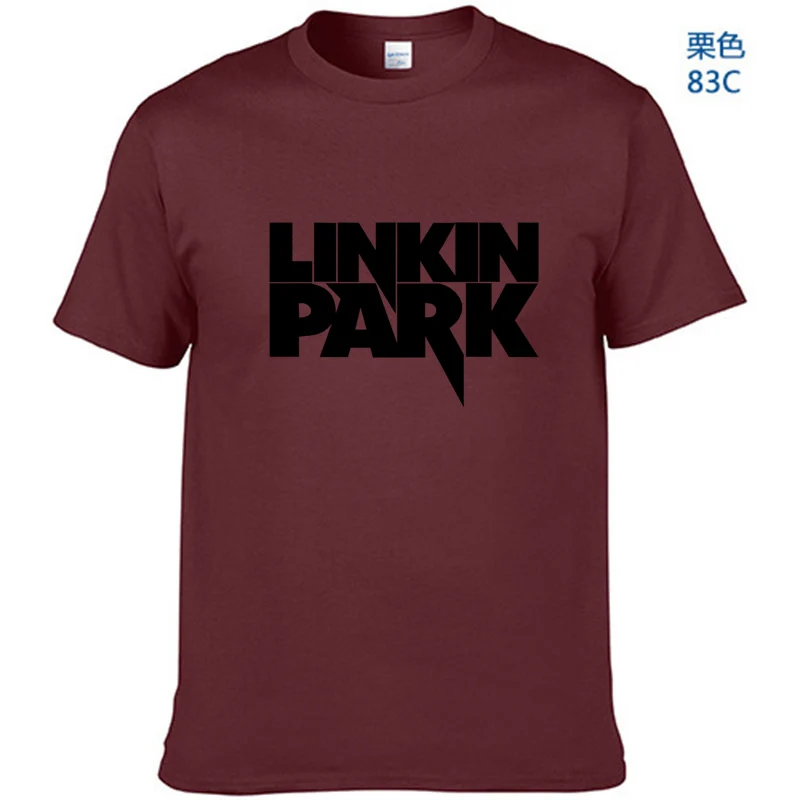 

Summer Linkin Park short sleeve t-shirt Men printed cotton hip hop tee shirt rock men and gentlemen t shirt