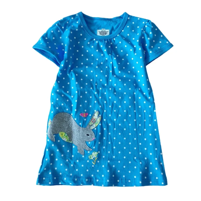 Распродажа; Новинка года; модные хлопковые детские платья для девочек 2-7 лет; vestido - Цвет: 3