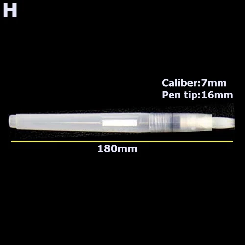 Студенческая портативная кисть для рисования, водостойкая кисть, карандаш, мягкая водная Цветная кисть, ручка для начинающих, рисование, товары для рукоделия, подарок - Цвет: H