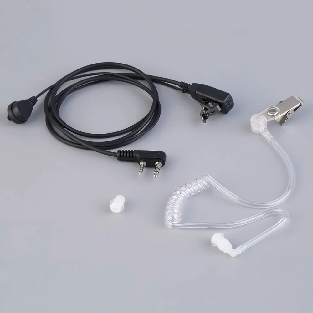 

2 Pin PTT Air Tube Earphone Headset for Baofeng Walkie Talkie Two Way Radio