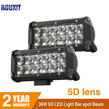 

2pcs 7 inch Offroad 36W LED Work Light Bar Working lamp Car 12V 24V Driving Headlight 4WD 4X4 Truck Trailer motorcycle fog bulb