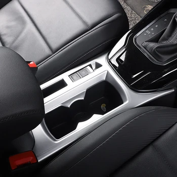 

(Only Fit For Left Hand Drive) Interior Front Console Water Cup Holder Cover Frame Trim 1pcs For VW Volkswagen T-Roc 2017-2018