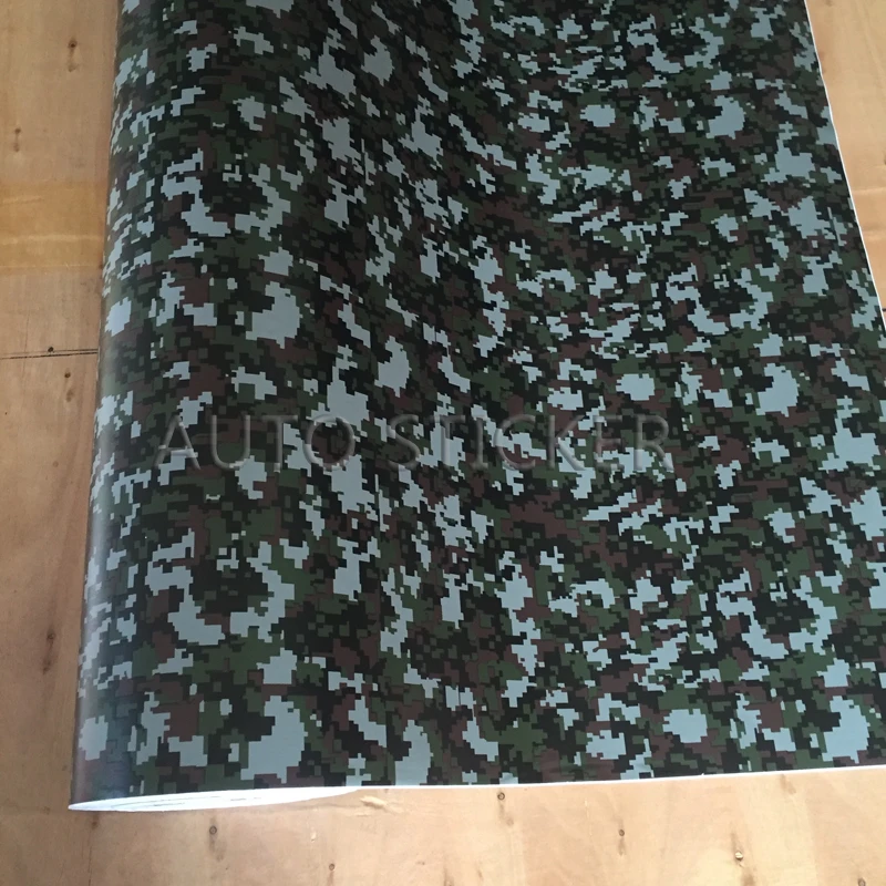 army green digital camo vinyl car wrap 5