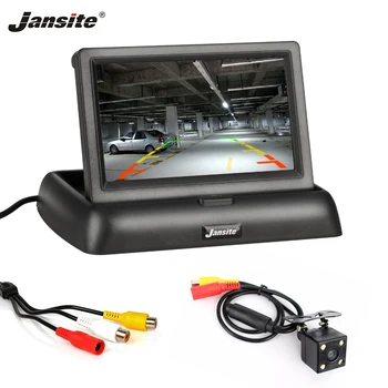

Jansite 4.3" Car monitors TFT LCD Car Rear View Monitor Parking Rearview System For Backup Reverse Camera Support DVD Auto TV