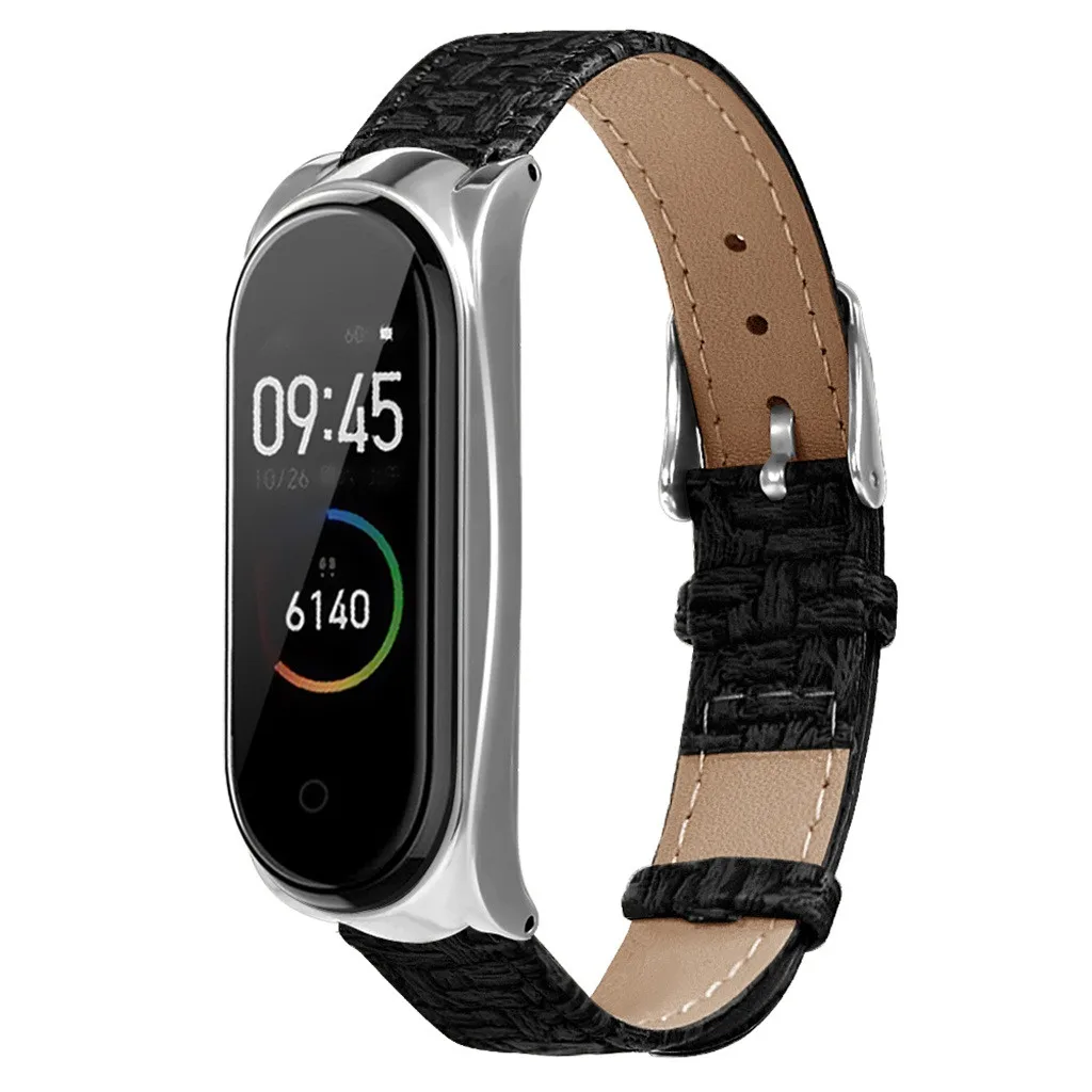Умный Браслет OMESHIN для Xiaomi Mi Band 4 легкий кожаный ремешок часов 25 см Регулируемая