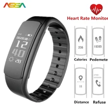 I6hr черный смарт-браслет Heart Rate Мониторы Водонепроницаемый Браслет Смарт часы Спорт Фитнес Смарт наручные часы для androidiosphone