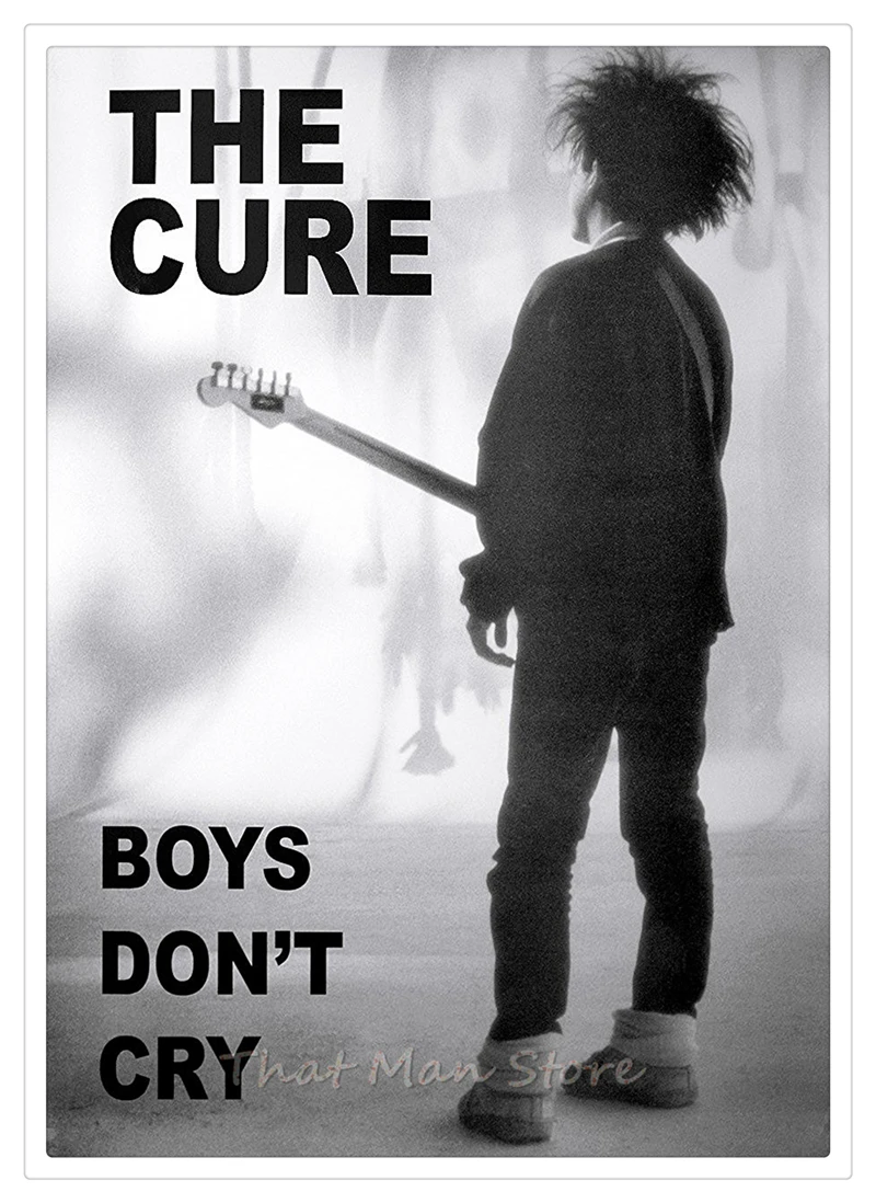 The Cure рок-группа музыка белый крафт-бумага плакат гостиная столовая настенные декоративные картины подарок - Цвет: Золотой