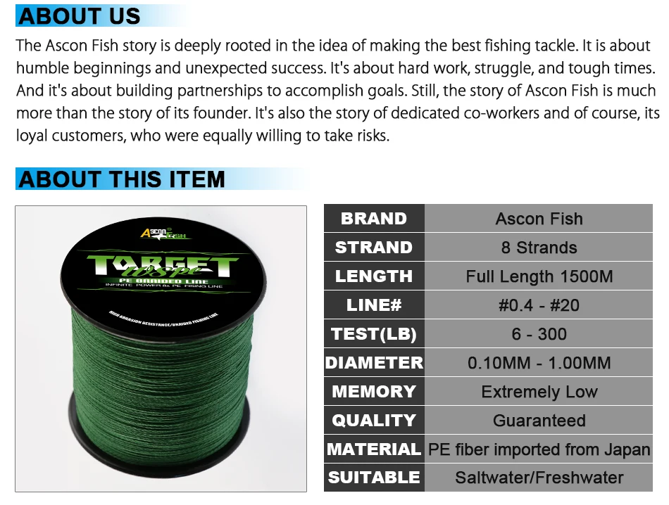 8 strands braided fishing line 1500m multifilament fishing line (3)