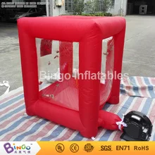 Индивидуальные Куба Форма красный цвет надувные деньги машина Лидер продаж 1x1x1.2 метров надувные денежных дует booth игрушка палатки