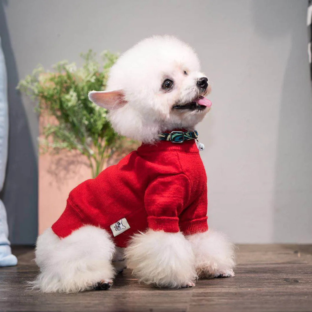 Kawaii Cat Одежда для собак одежда Чихуахуа Йорк Bomei Модная рубашка с полосками нижний свитер