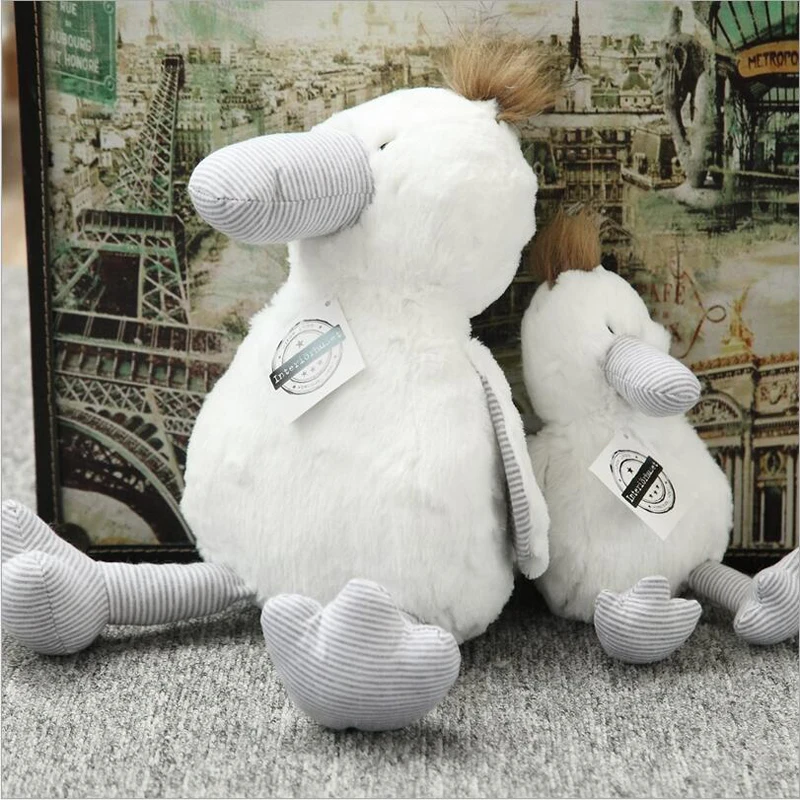 

New Style Lovely White Duck Plush Doll Stuffed Animal Plush Toy Soothe Doll Best Gift Send to Children & Baby