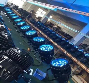

6pieces dj zoom par led rgbwa uv ip65 stage led wash par cans aluminum shell par led rgbwa uv 18.18