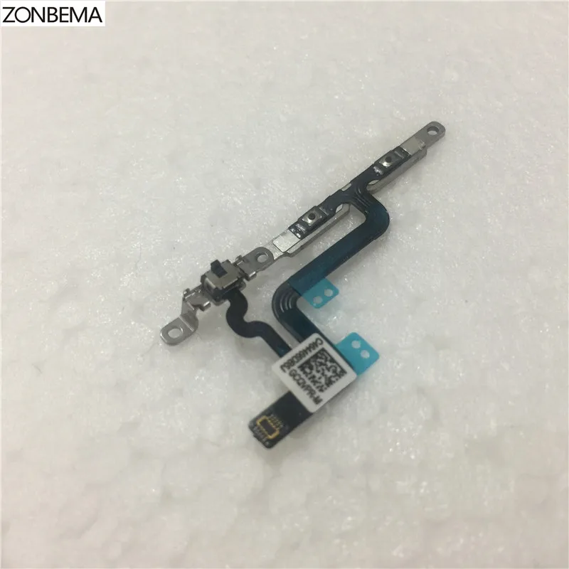 

ZONBEMA Volume Control Button Mute Lock Switch Ribbon Cable Flex Connector with metal bracket for iPhone 6S Plus 5.5"