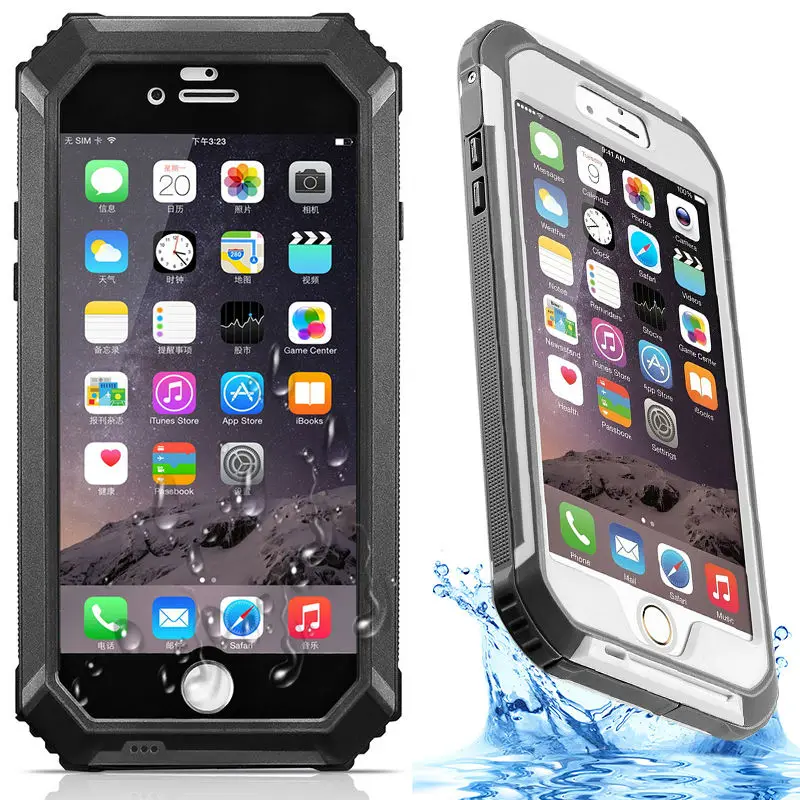 bilder für REFUNNEY Professionelle Ebene Anti-skid IP68 Wasserdicht Stoßfest Unterwassergehäuse für iPhone 6 6 s Plus Telefon Abdeckung Coque Capinha bilder für REFUNNEY Professionelle Ebene Anti-skid IP68 Wasserdicht Stoßfest Unterwassergehäuse für iPhone 6 6 s Plus Telefon Abdeckung Coque Capinha