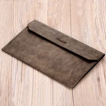 Men’s first layer of leather clutch soft leather envelope bag large capacity thin section Business tide capture BB120