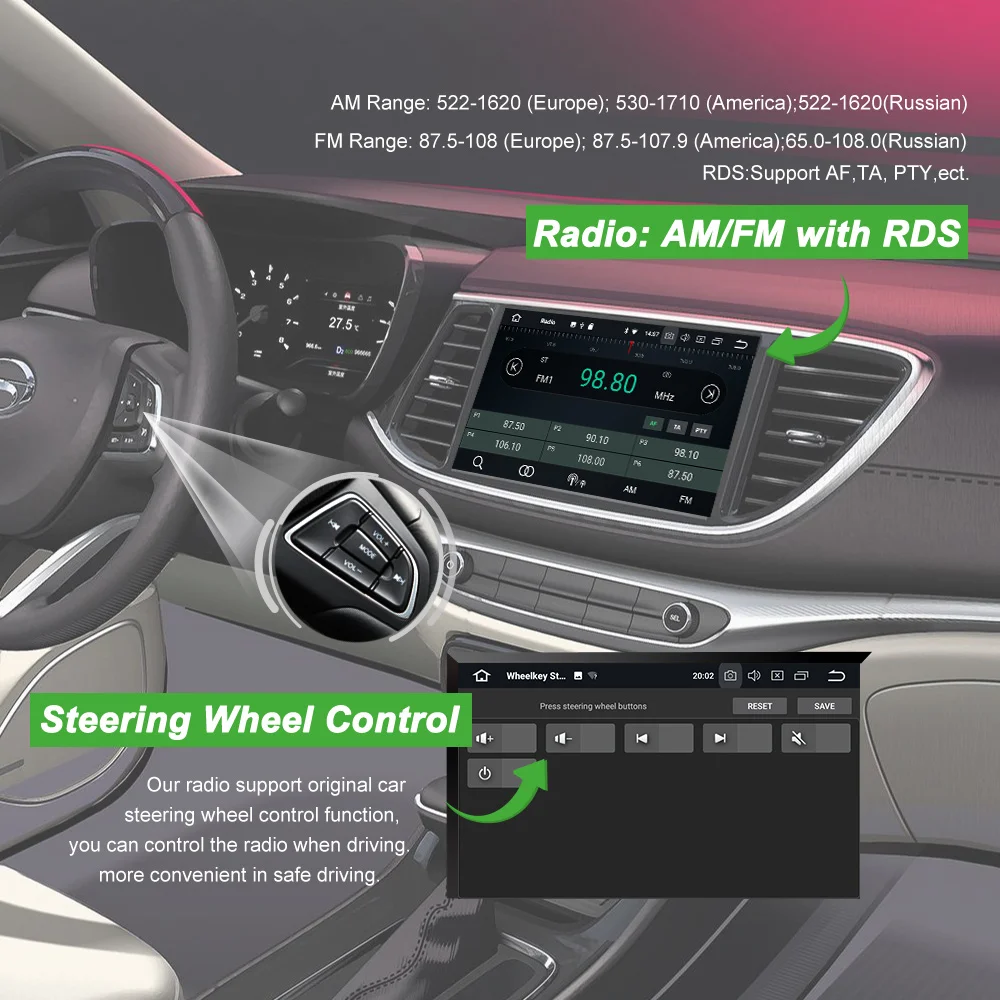 Excellent Bonroad Android 9.0 Car Multimedia Player For BMW E39/X5/E53 Car Radio GPS Stereo System GPS Navigation with wifi 4GLTE ROM 16G 2 Excellent Bonroad Android 9.0 Car Multimedia Player For BMW E39/X5/E53 Car Radio GPS Stereo System GPS Navigation with wifi 4GLTE ROM 16G 2