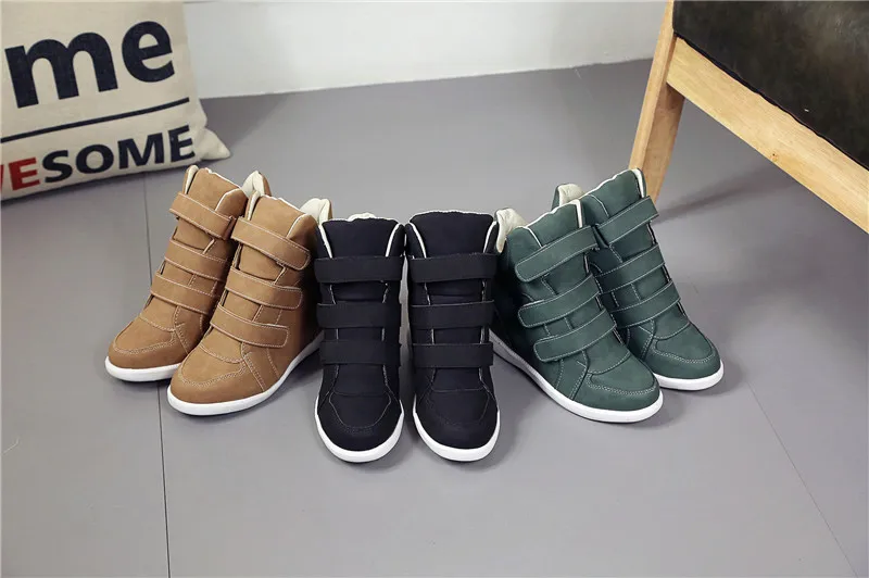 high heel ladies casual shoes wedge with ladies sneakers casual platform shoes breathable increase footwear