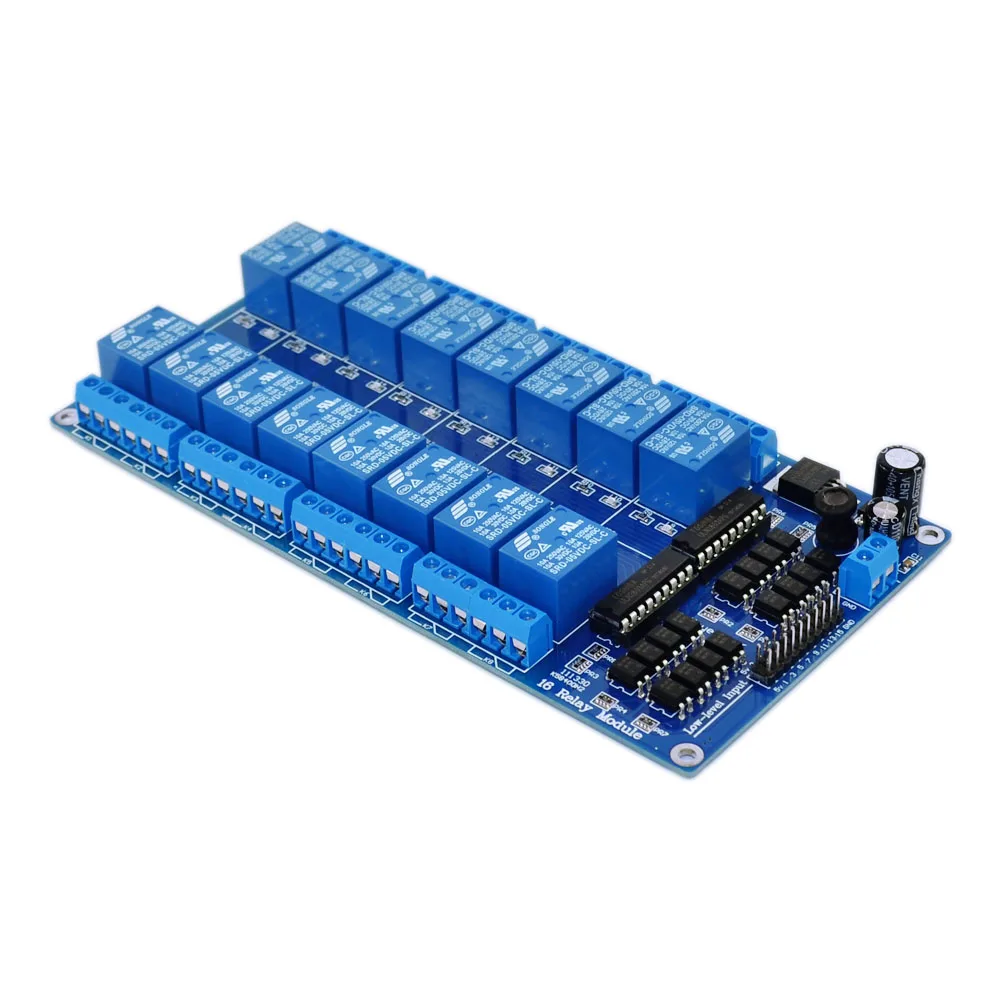 

1pcs 12V 16 Channel Relay Module for arduino ARM PIC AVR DSP Electronic Relay Plate Belt optocoupler isolation