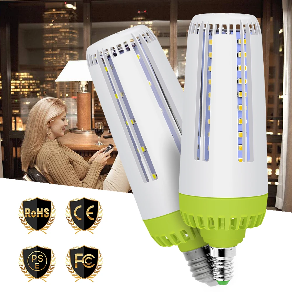 Светодиодные лампы E27 Светодиодная лампа E14 Bombillas 220 V SMD 5736 Ampul Led 110 без Мерцающая 10 W