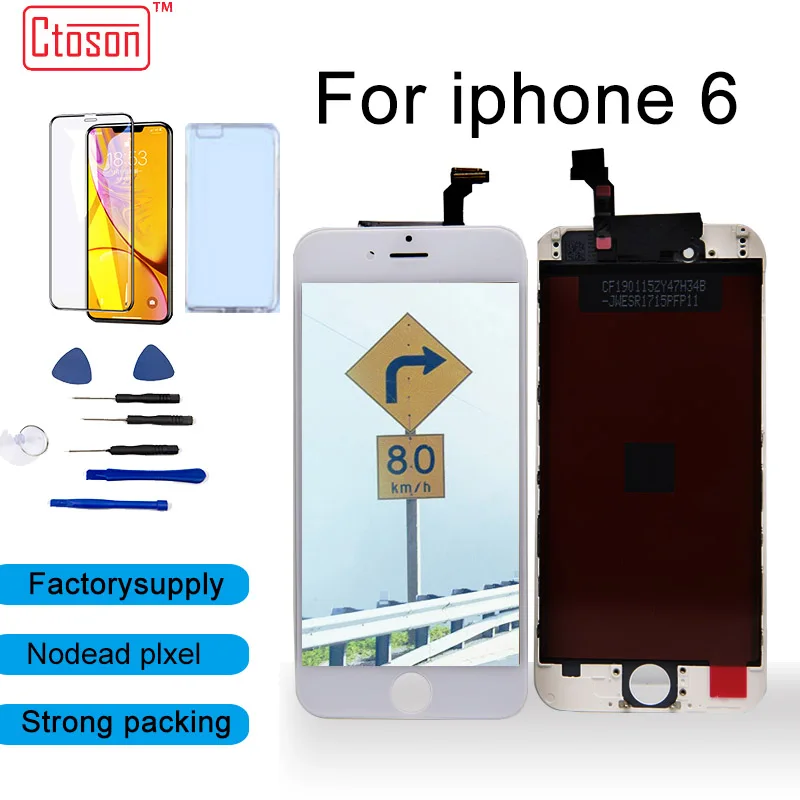

Ctoson AAA Quality Screen Repair For iPhone 6 LCD Apple ip 6 Screen Display Digitizer Touch Screen Assembly replacement