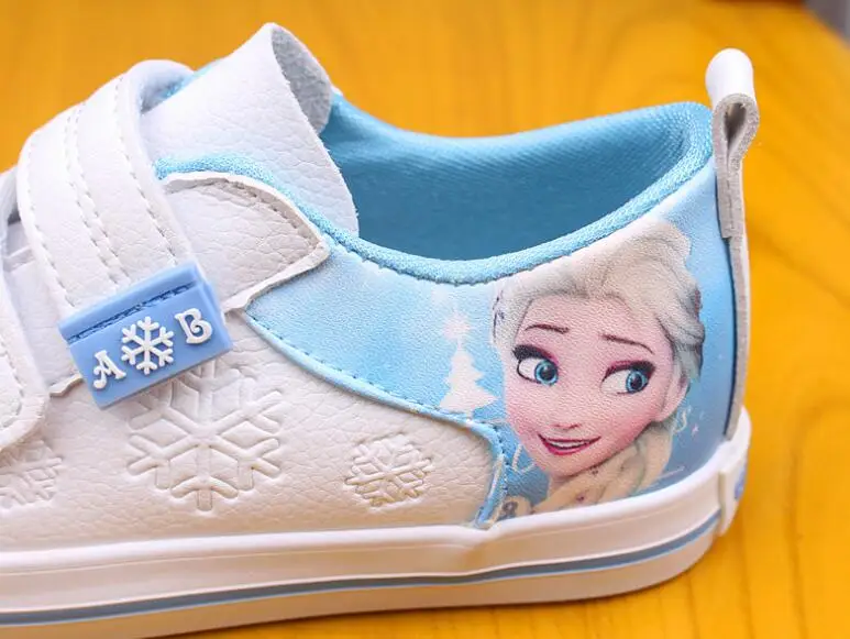 Популярная детская обувь для девочек, модная детская обувь Эльзы и Анны, Снежная королева, принцесса, повседневная детская обувь, кроссовки для девочек, европейские 25-37