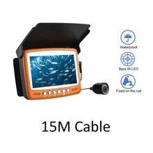 15M 1000TVL Ice Fishing Camera Underwater Fish Finder Video Cam 4.3″ LCD Color Sea Fishing Monitor Infrared LED Fishfinder