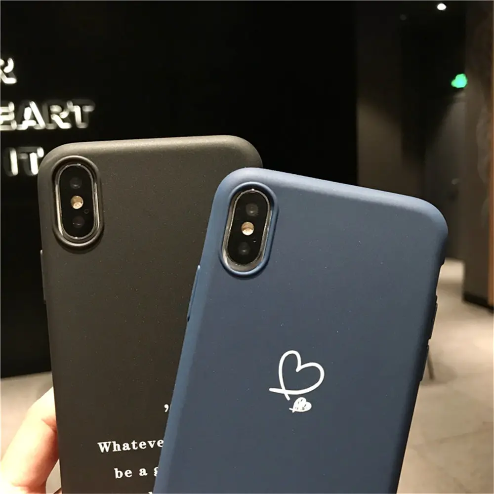 Lovebay для iPhone 7, чехол с надписью «Love Heart» для iPhone 6, 6 s, 8 Plus, 5S, SE, XR, XS Max, чехол для телефона с животными, Мягкий ТПУ силиконовый чехол на заднюю панель