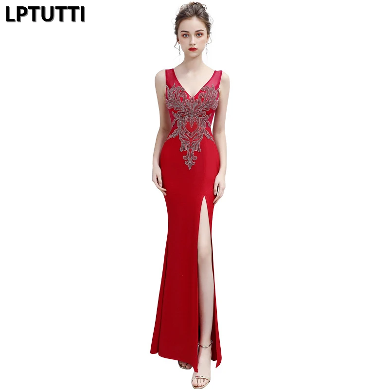 LPTUTTI Beading New For Women Elegant Date Ceremony Party Prom Gown Formal Gala Events Luxury Long Evening Dresses | Свадьбы и