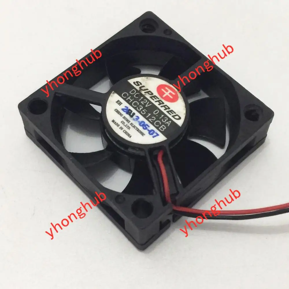 

Emacro For Superred CHC3512CB DC 12V 0.13A 35x35x10mm 2-Wire Server Square Fan