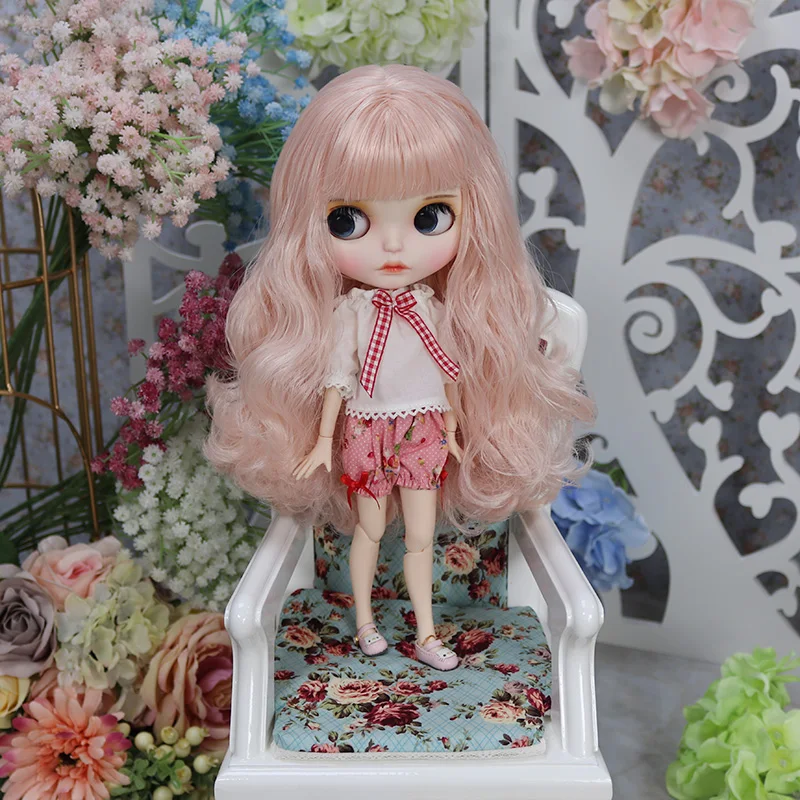 Leslie – Premium Custom Neo Blythe Doll with Pink Hair, White Skin & Matte Cute Face 2