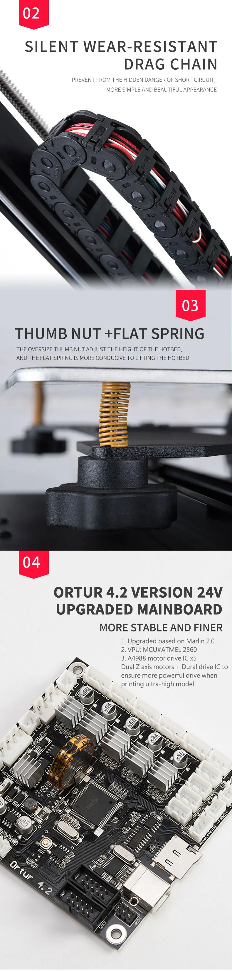 Высокая скорость 3d принтеры машина Ortur4 Impresora 3d резюме печати Imprimante 3d Hotbed Autoleveling и калибровки 3d принтер FDM