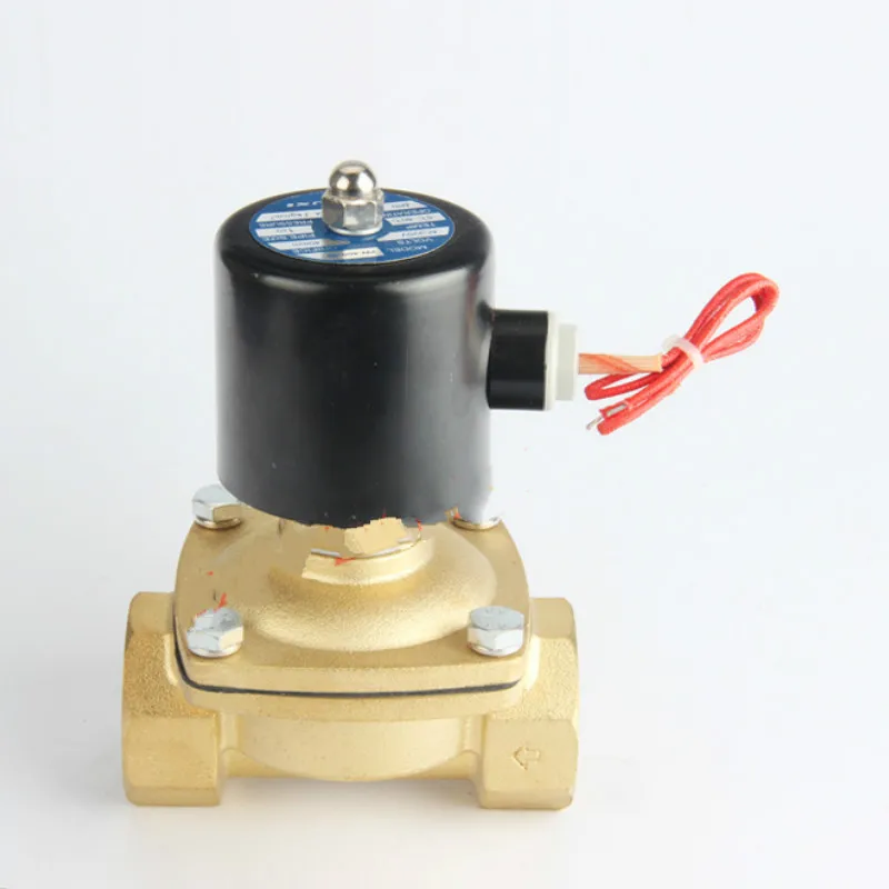 DN40 DN50 нормально открытый N/O латунь Электрический электромагнитный клапан AC220V/DC24V/AC110V/AC380V пневматический клапан для воды масло газа