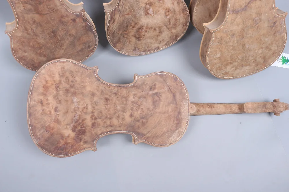 

White violin unfinished violin Birdeye maple wood 4/4 High quality 611#