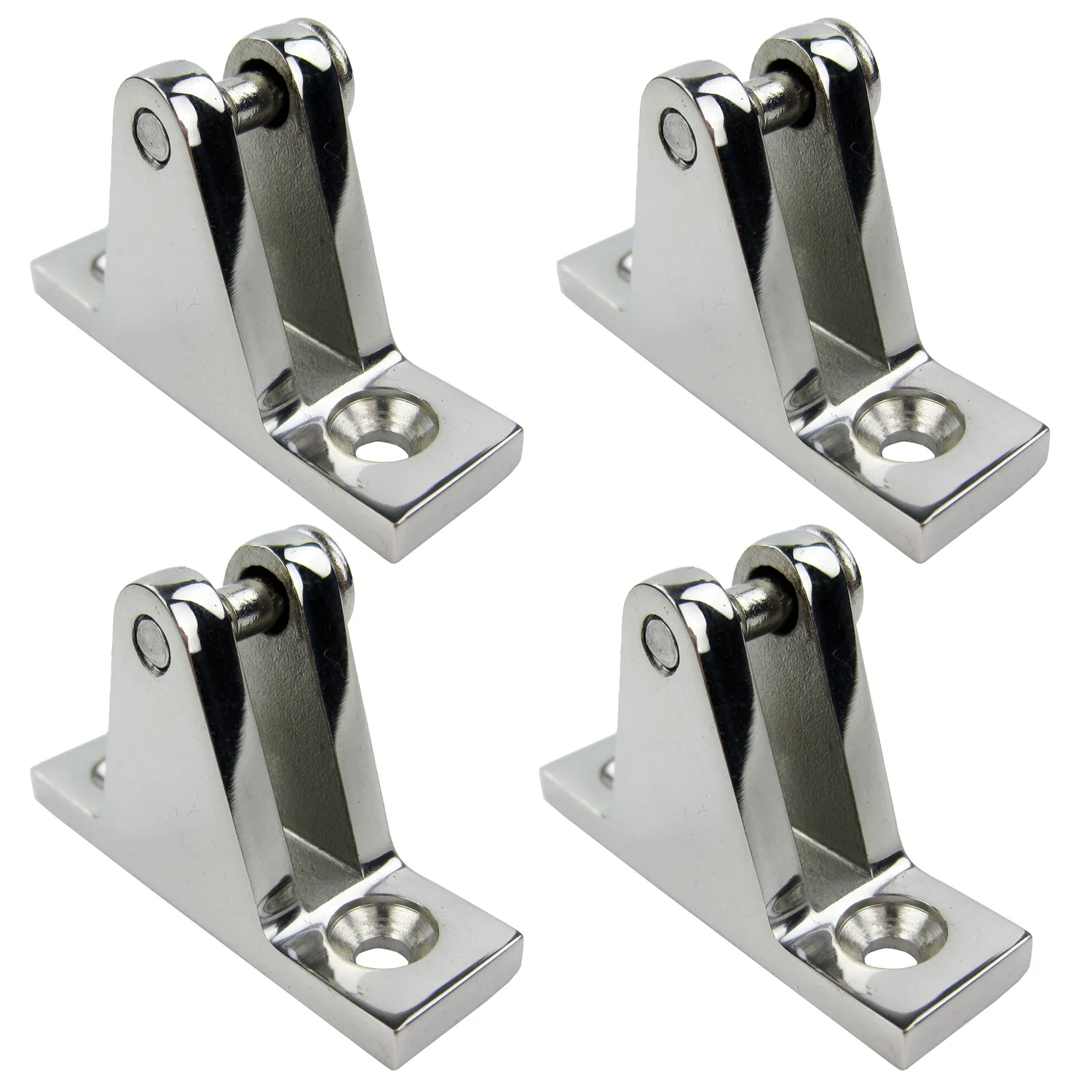 4PCS Stainless Boat Deck Hinge Bimini Top Fitting 90 Degree Pin Marine Hardware 4PCS Stainless Boat Deck Hinge Bimini Top Fitting 90 Degree Pin Marine Hardware